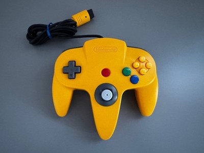 Original Nintendo 64 N 64  Controller Gelb Yellow TOP Zustand wie neu selten 