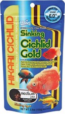 3.5-Ounce Sinking Cichlid Gold Pellets Pets Medium
