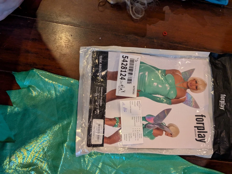 Forplay "Tink About Me" Sexy Tinkerbell Fairy Costume Womens Sz S/M Incomplete  - Image 2 of 4