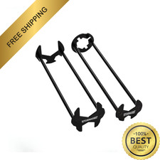 Multifunctional Sink Wrench Set, 2-Pack Basin and Faucet Wrench Tool with Fou...