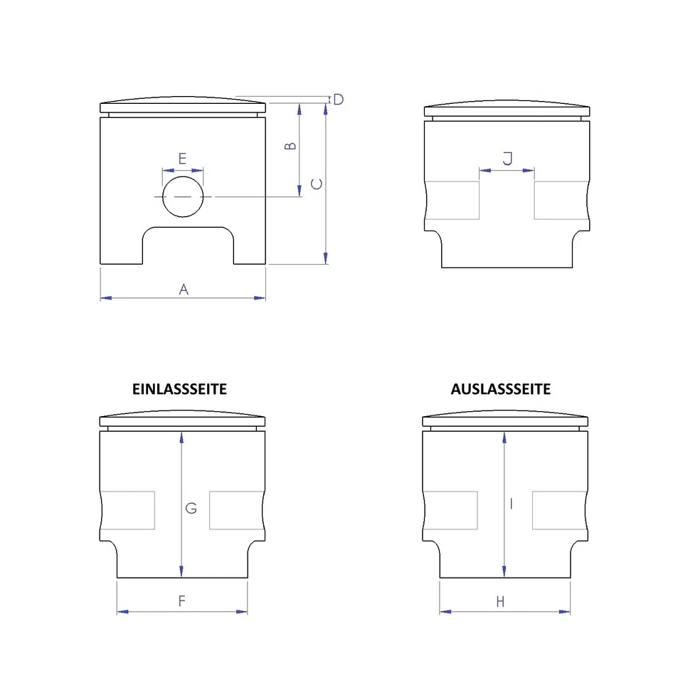 Pistón Meteor 39mm Tol CD 50ccm para Zündapp C50 Super tipo 441 / KS50 tipo 515 517 Foto 4 de 4