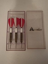 Vintage Red/White Feather Accudart Set Of Darts