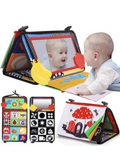 Tummy Time Baby Mirror Infant Toys Newborn 0 3 Months Brain Development with Cri
