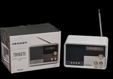 Crosley CR3036D-WS Tribute AM/FM Radio with Built-In Bluetooth Open Box Tested