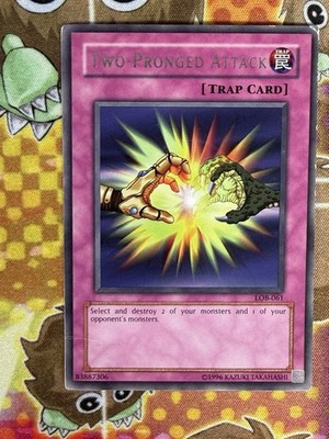 Yugioh Two-Pronged Attack LOB-061 Unlimited Single