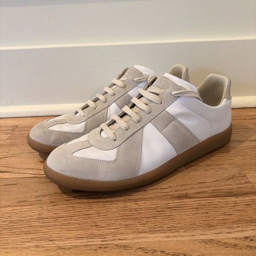 Maison Margiela Replica GAT Low Top Sneaker White Gum Sole EU 44 US 11 Mens