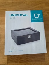 Bredemeijer bamboo tea box universal 184011 new original packaging 6 compartments tea storage Dek