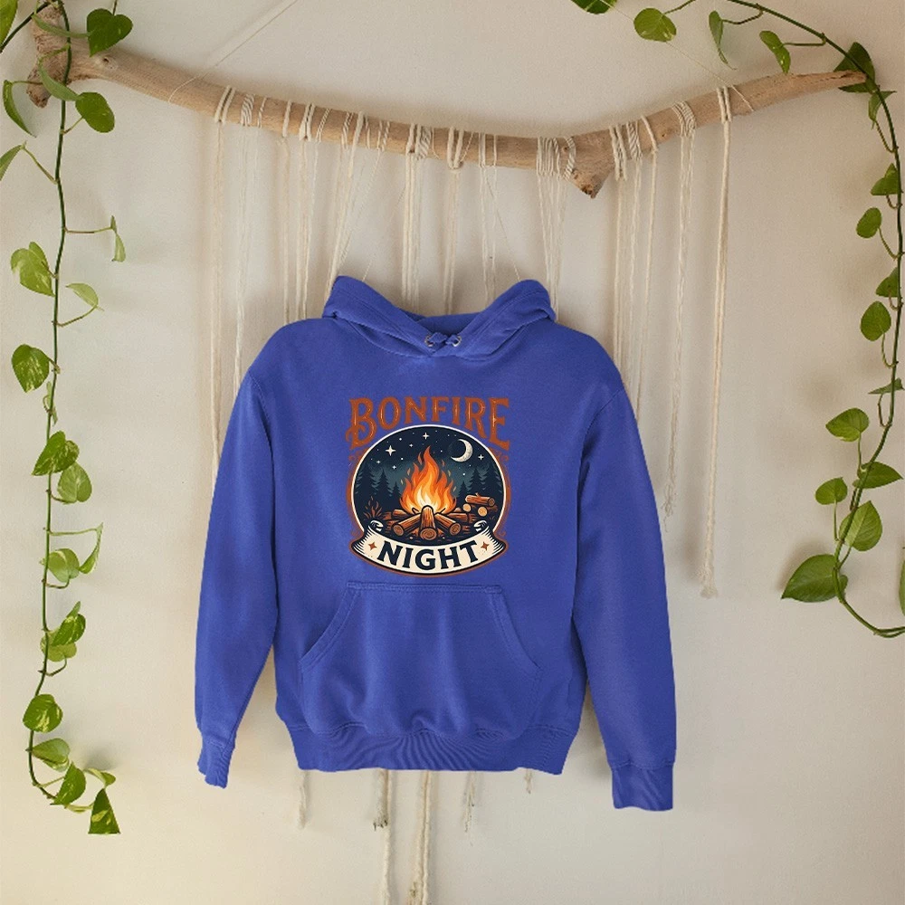 Bonfire Night Camping Hoodie Campfire Festival Outdoor Parties Gift