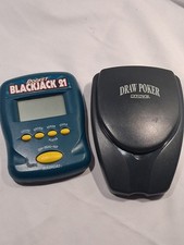 Radica Pocket Blackjack 21 Handheld Electronic Game 1997 and radica draw poker
