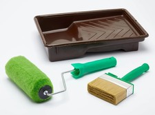 7" Inch Wood Painting Kit with Roller Tray Brush Fit for The Job Shed and Fence