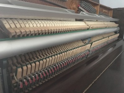 Young Chang E-118 Upright Piano 88-Key Mahogany Brown Wood Finish, 2 Pedal