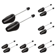 6 Pairs Plastic Shoe Tree Stretcher Shaper for Men Black