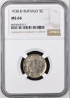 1938-D BUFFALO NICKEL  NGC MS64 663017