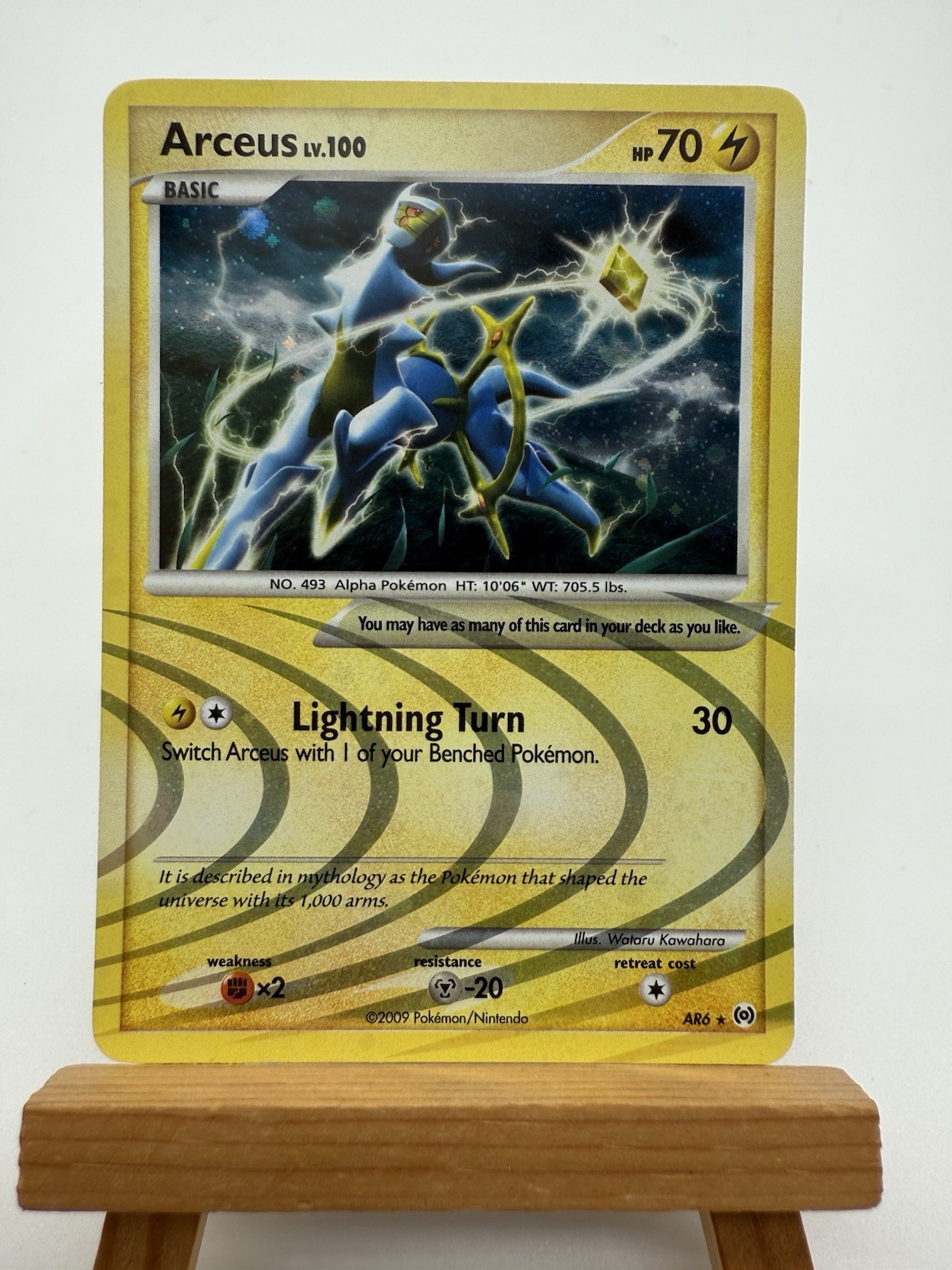Pokémon Arceus AR6 NM Arceus Platinum Holo