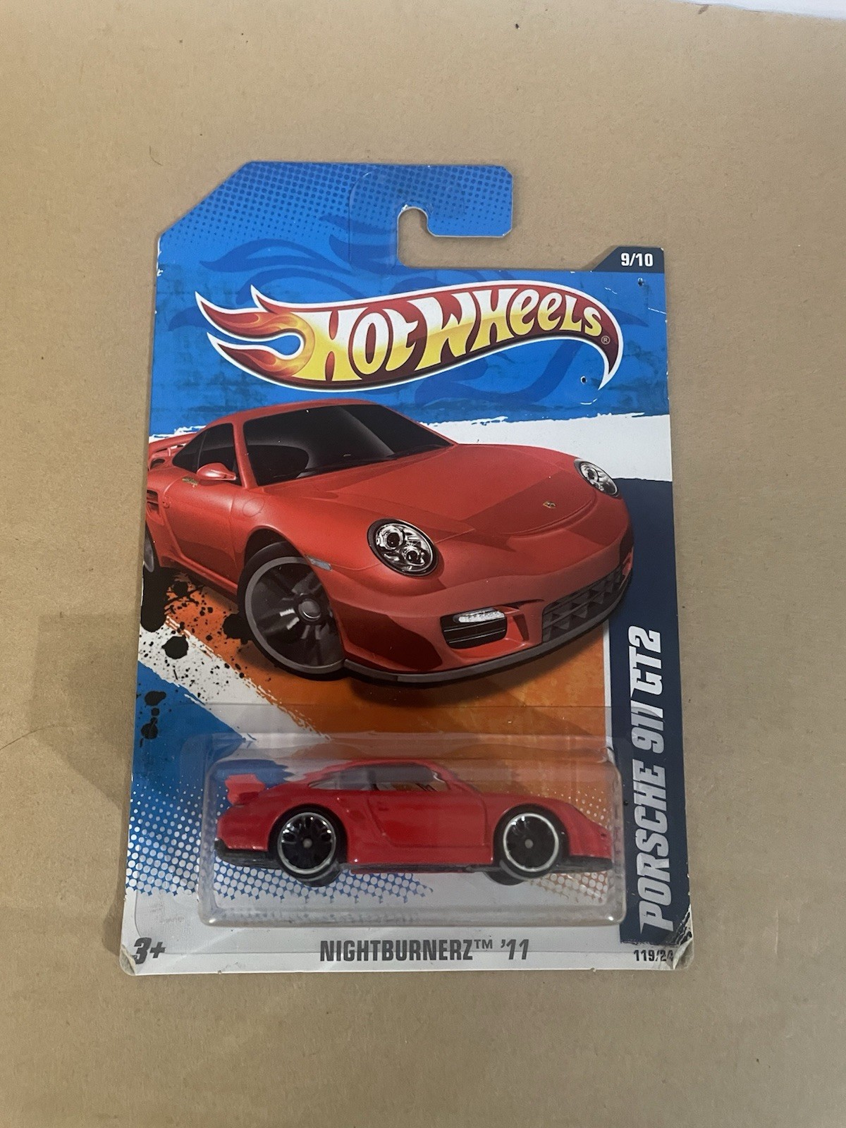 Hot Wheels Porsche 911 GT2 Red 2011 Nightburnerz Read Description 