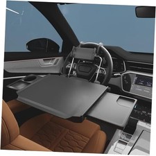 2-in-1 Car Steering Wheel Tray Backseat Headrest Table, Adjustable Large