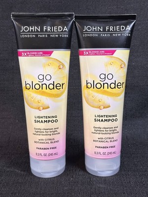 NEW John Frieda Go Blonder Lightening Shampoo 10 Fl Oz 2 Pack Hair