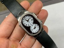 Philip Stein Teslar Dual Time Diamond Watch (...