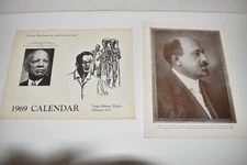 VINTAGE NEGRO HISTORY 1969 CALENDAR - FACTS OF BLACK HISTORY FOR EVERYDAY(UKQ63)