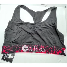 Ethika The S Bra | Sport Bra Women Size L | Ethika INFRARED SPLATTER | NEW