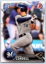 2016 Bowman Draft Ryan Cordell Milwaukee Brewers #BD-151