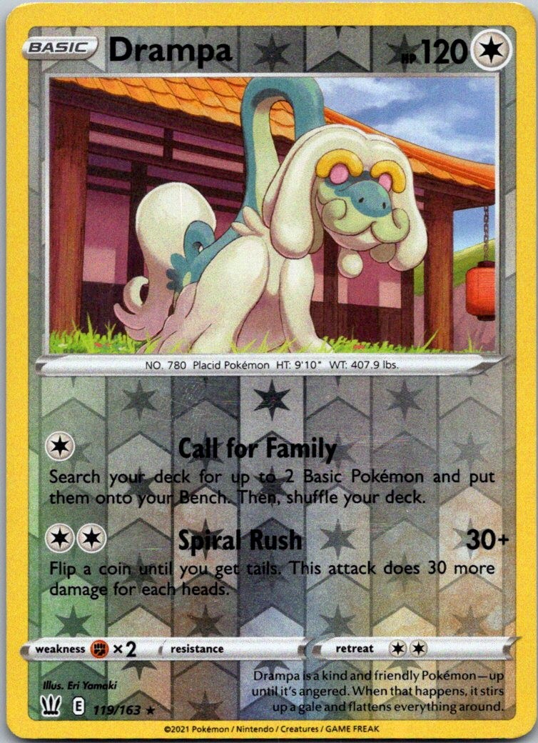 Drampa 119/163 SWSH05: Battle Styles Pokemon TCG Rare NM