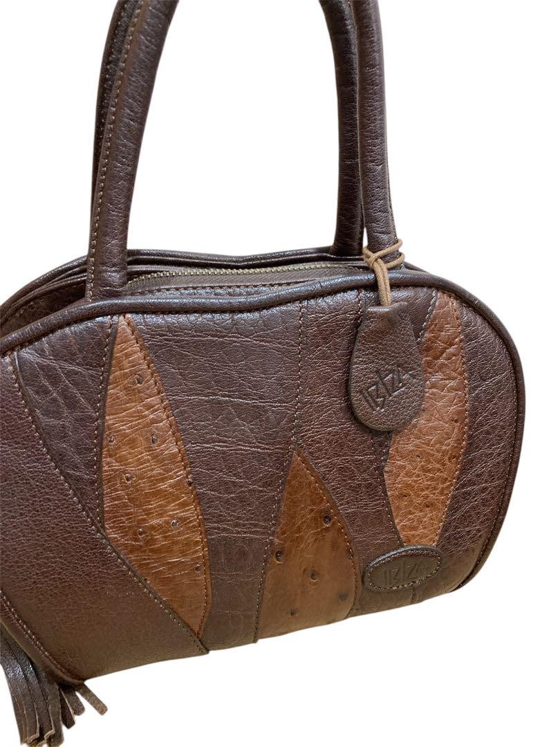 Ibiza Leather Bag Brown Patchwork - image 5