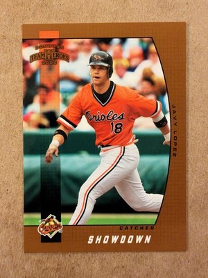 Javy Lopez 2005 Donruss Team Heroes Showdown Bronze #43 SN #/100 Orioles