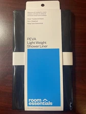 PEVA | Light Weight Shower Liner | Translucent Black