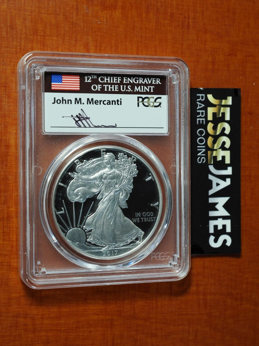 アメリカ ＄1 イーグル銀貨 2017年 PCGS PR70DCAM Certified Proof