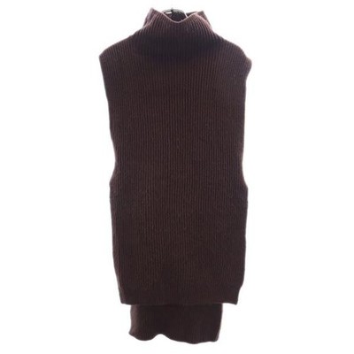 AMERI UNDRESSED knit Best S Brown Women