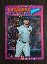 2026 Topps Heritage - Giancarlo Stanton #250 Chrome Pink Sparkle