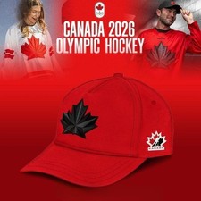 Cappellino rosso Canada Olimpiadi Hockey 2026