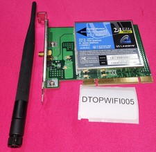 DTOPWIFI005 - Linksys Wireless-G 2.4GHz 802.11g PCI Adapter Card WMP54G