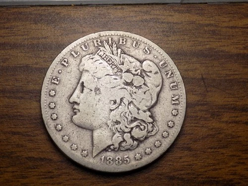 MORGAN SILVER DOLLAR 1885 S KEY TO RARE DATE LOW MINTAGE 90% SILVER DOLLAR