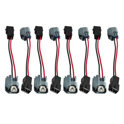 8PCS LS2/LS3/LS7 EV6 Fuel Injector Nozzle Plug Connector Adapter LS1 LS6 LT1 EV1