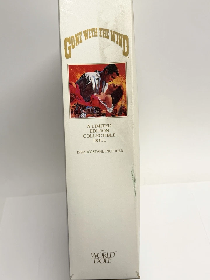 Vestido rojo Belle Watling muñeca mundo lo que el viento se llevó 1989 sellado vintage 71181 Foto 3 de 4
