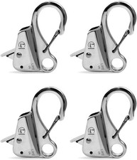 Quick Release Boat Fender Clip Boat Bumper Clip Silver 4