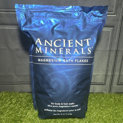 Ancient Minerals Magnesium Bath Flakes 8 lb Unscented, Magnesium Chloride