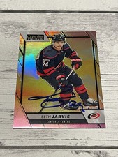 Seth Jarvis Signed Card OPC O-PEE-CHEE Platinum Sunset JSA COA IP Hurricanes a