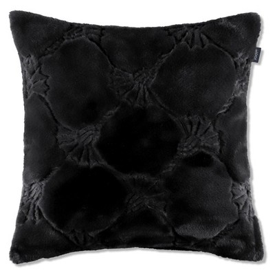 Neu JOOP! Kissenhülle Cozy Cornflower 50x50cm 71395-002 schwarz weich Kunstfell