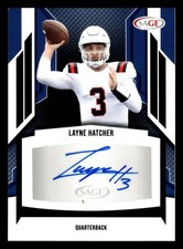 2024 SAGE HIT #A-LH Layne Hatcher Autographs Black (Low Series)