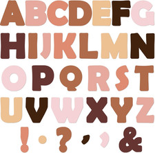 300PCS Large 7" Font Bulletin Board Letters and Punctuation Cutouts Set Diversit