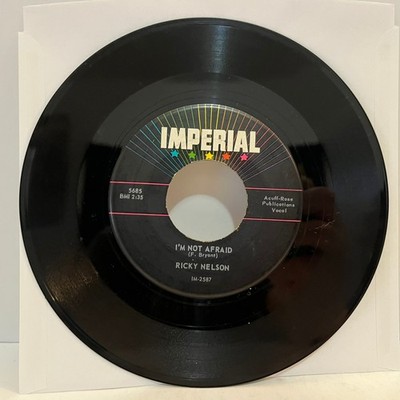RICKY NELSON - I'm Not Afraid / Yes Sir Baby (1960)- 7'' Vinyl Record 45RPM - VG+