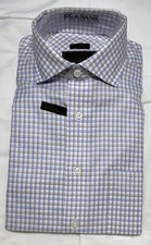 Jos A Bank Reserve Men's Slim Fit Check 16-34 Soft Egyptian Cotton Dress Shirt