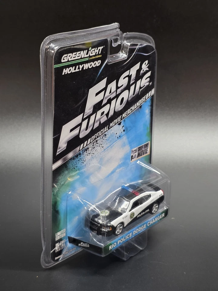 Greenlight Hollywood Fast & Furious Rio Police Dodge Charger - Image 3 of 4