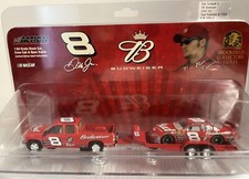 Action Dale Earnhardt Jr 8 Budweiser Chevrolet, Crew Cab  Open Trailer 1:64
