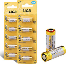 A23 12V Alkaline 23A Batteries 10-Pack