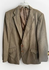 VTG Mesquite Niver Western Wear Elbow Patch Gray Blazer Jacket Men  s 46 Long