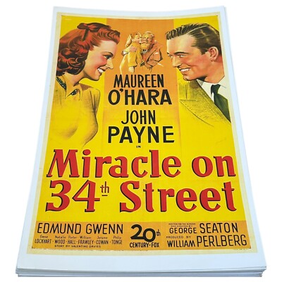 Marine O hara, John Payne, Miracle On 34Th St., Poster 11 x 17 (399)